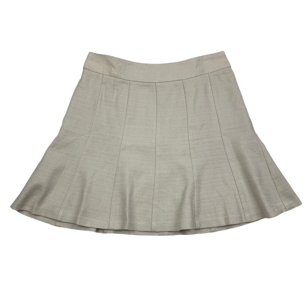 Banana Republic Pleated Tweed/Textured Skirt Women's Size 6P